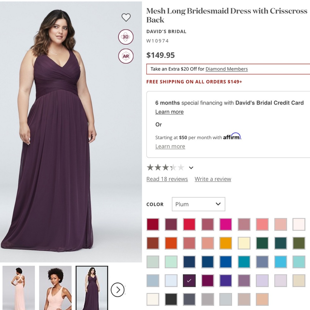 Mesh Long Bridesmaid Dress with Crisscross Back